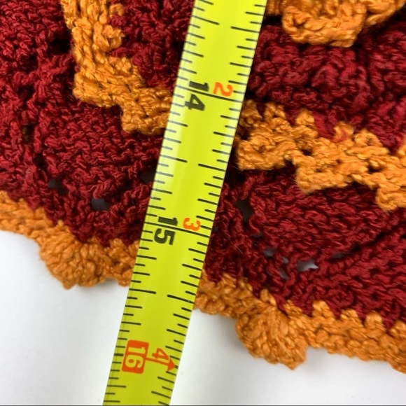 TIKA Red Crocheted Button Up Cardigan - Picture 6 of 7